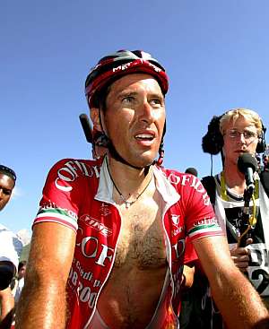 Cristian Moreni, durante la etapa en el Tour. (Foto: AFP)