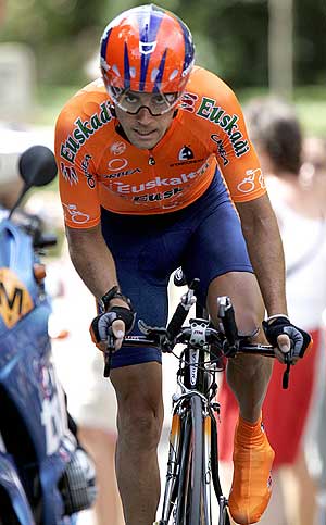 Aitor Gonzlez durante la Vuelta a Espaa en 2005. (Foto: EFE)