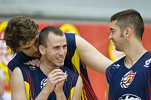 Rodrguez comparte entrenamiento con Gasol y Navarro. (Foto: EFE)