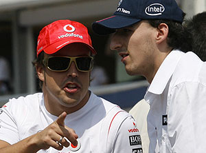La imagen de Alonso y Kubica juntos en BMW deber esperar por lo menos un ao. (Foto: REUTERS)