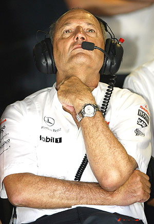 Ron Dennis, durante el GP de Italia. (Foto: AFP)