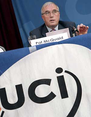 Pat McQuaid, presidente de la UCI, en una foto de archivo. (Foto: EFE)