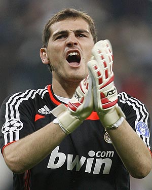 Casillas, durante un partido de la Liga de Campeones. (Foto: REUTERS)