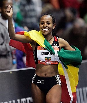 La etope fue nombrada "atleta del ao" en 2007 (Foto: Ap)