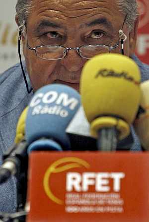 Pedro Muoz, durante la rueda de prensa en Barcelona. (Foto: EFE)