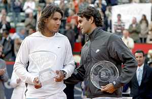 Rafa Nadal y Roger Federer. (EFE)
