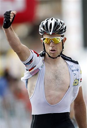 Kim Kirchen, ganador en Verbier y nuevo lder de la Vuelta a Suiza. (Foto: AP)