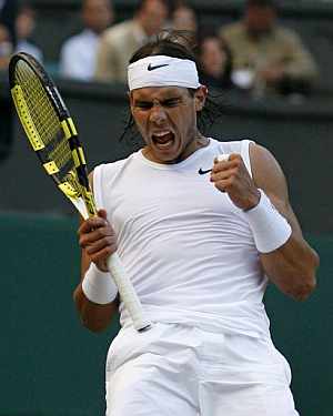 Nadal celebra su victoria ante Murray. (Foto: AFP)
