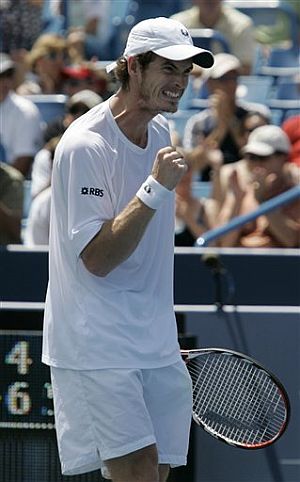 Andy Murray celebra uno de los puntos. (Foto: AP)