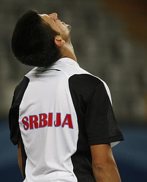 Djokovic, tras caer ante Nadal. (Foto: AFP)