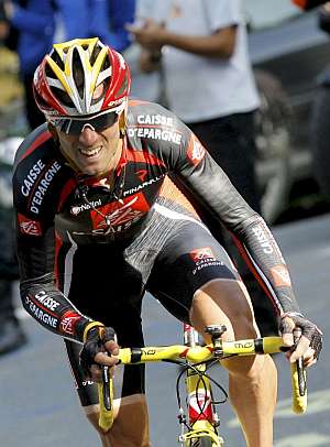 Alejandro Valverde, durante la Vuelta. (Foto: EFE)