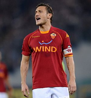 Francesco Totti, durante el pasado Roma-Inter. (Foto: AFP)