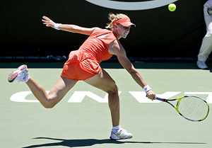 Elena Dementieva durante el Torneo de Auckland (Nueva Zelanda). (Foto: AP)