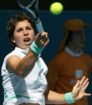 Carla Surez, en un momento del torneo. | AFP