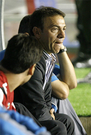 Abel Resino, durante su poca en Primera Divisin con el Levante. (Foto: ALBERTO DI LOLLI)