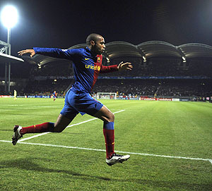 Henry celebra su gol en Lyn. (Foto: AFP)