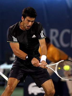 Novak Djokovic, durante la final ante David Ferrer. (Foto: EFE)