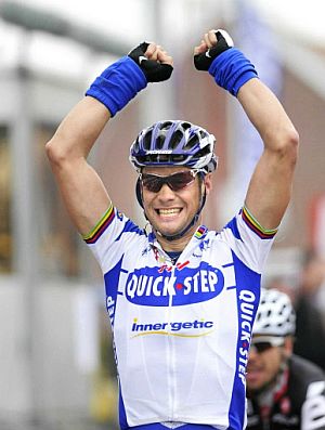 Tom Boonen, este domingo en Kuurne. (AFP)