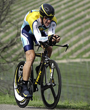 Lance Armstrong, en accin. (AP)