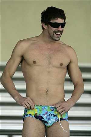 Phelps, en la piscina de Santa Clara. (Foto: AP)