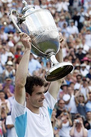 Andy Murray, campen en Queen's. (Foto: AP)