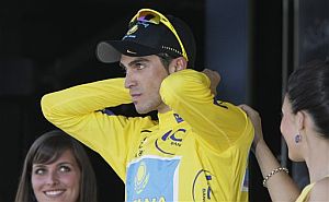 Alberto Contador, en Verbier. (AP)