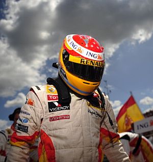 Alonso, en Hungaroring. (Foto: AFP)