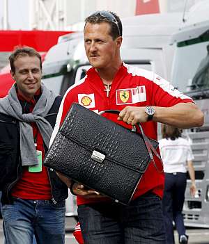 Schumacher, en el circuito de Montmel. (Foto: EFE)