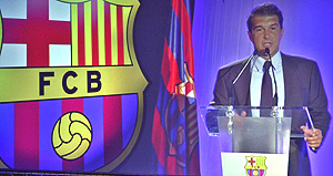 Joan Laporta, presidente del FC Barcelona. (Foto: AFP)