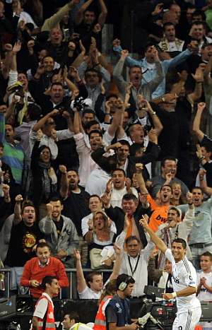 Cristiano celebra su segundo gol. (AFP)