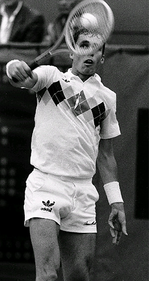Lendl, en un partido de Roland Garros.