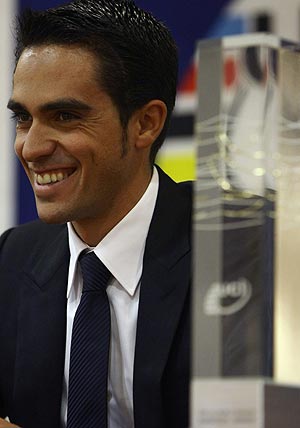 Alberto Contador, este mes de diciembre en Madrid. (AFP)