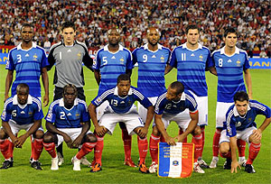 La seleccin francesa antes de un partido frente a Serbia. | Efe