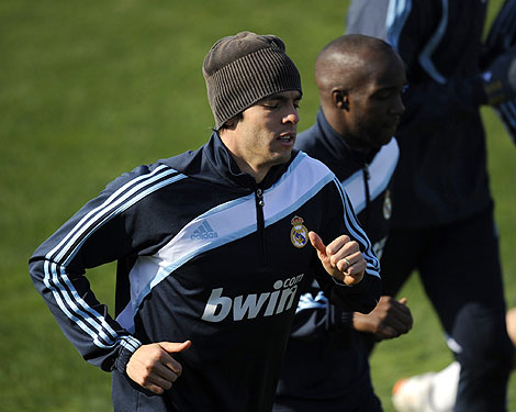 Kak, en el ltimo entrenamiento del Real Madrid. (Foto: EFE)