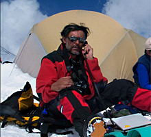 Alfredo Merino, en el Himalaya.