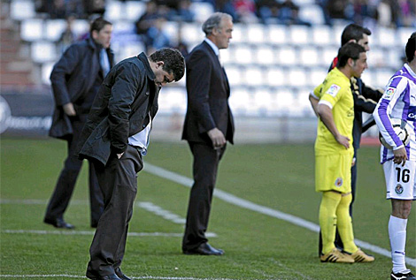 Onsimo, durante el partido ante el Villarreal. | M. lvarez