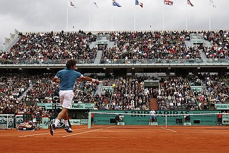 Roger Federer, durante el partido ante Stanislas Wawrinka. | Ap