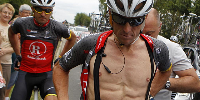 Lance Armstron, en el reciente Tour de Francia. (AFP)