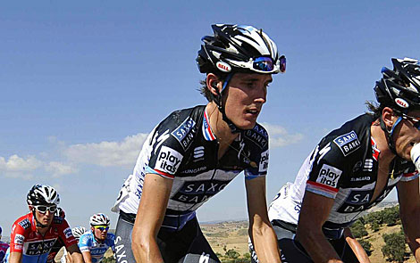 Andy Schleck, durante una etapa de la Vuelta. | Efe
