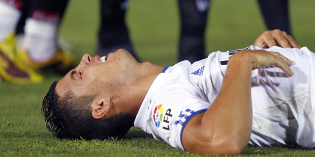 Cristiano se resinti de su tobillo frente al Mallorca. | Reuters