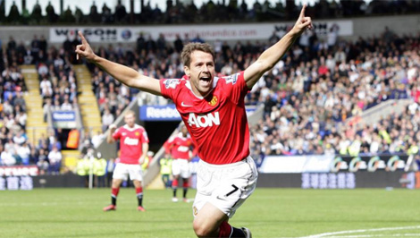 Owen celebra el gol que le dio el empate al Manchester United. Foto: AP