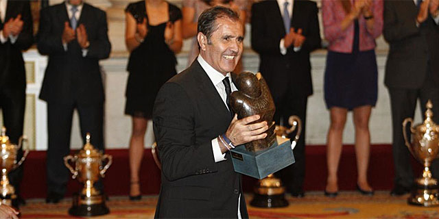 Severiano Ballesteros el da que recibi el Premio Nacional del Deporte. | Antonio Hurtado