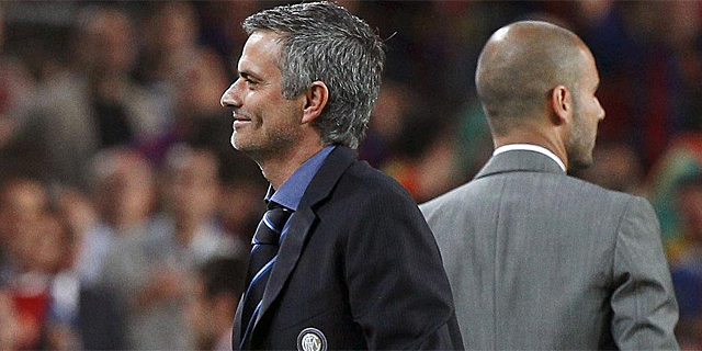 Mourinho y Guardiola en la semifinal de Champions del pasado ao. | Reuters