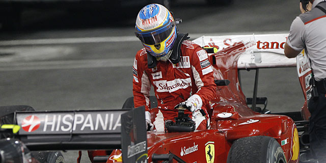 Fernando Alonso, tras la carrera de Abu Dhabi. | Ap