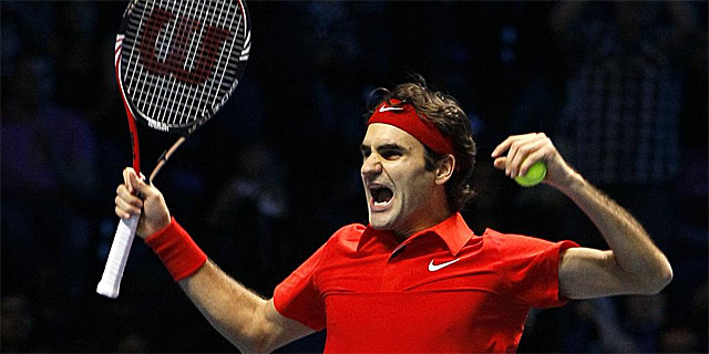 Federer celebra su quinto Masters. | Ap