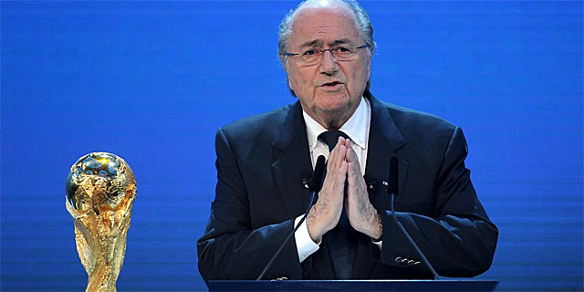 El presidente de la FIFA, Joseph Blatter, durante la votacin. | Afp