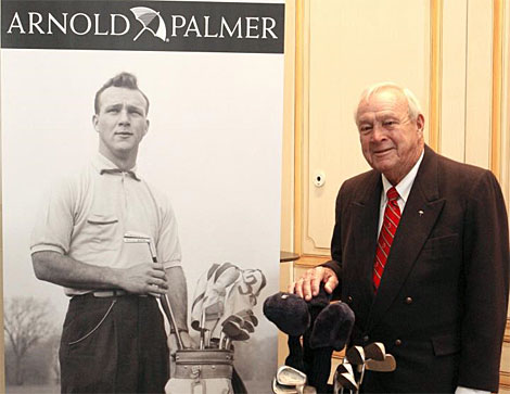 Arnold Palmer, durante la presentacin de su lnea de ropa en Madrid. | Efe