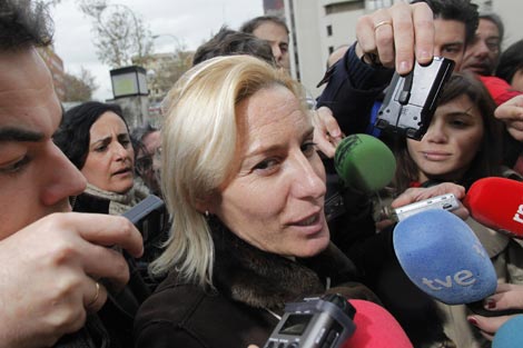 Marta Domínguez el día de su comparecencia en los Juzgados. Foto: Reuters
