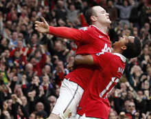 Rooney celebra su tanto. Foto: Reuters