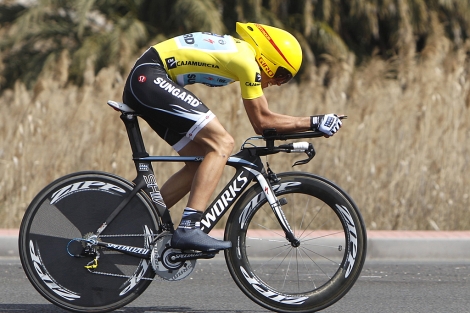 Alberto Contador, durante la ltima etapa. | Ap